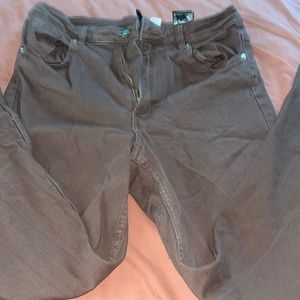 brown jeans